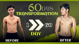 60 Days Body Transformation  10kg weight gain in 2 months  Ansh Malviya  Fit With Ansh [upl. by Virgy756]