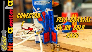 COMO PELAR COAXIAL EN UN SOLO PASO CON PELACABLES [upl. by Cand]