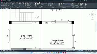 Creating a floor plan in AutoCAD Nepali [upl. by Schram]