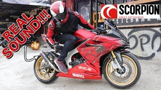 JADI BEGINI SUARA DAN PERFORMA ASLINYA SCORPION RP1GP CBR250RR FULL SYSTEM  LAYZ MOTOR [upl. by Nissy]