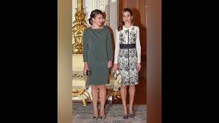 Queen Letizia Meet in 🔥 first ladies trending viralshort [upl. by Yorgerg919]