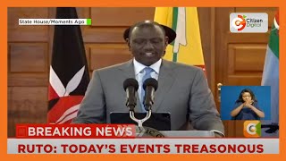 President Ruto addresses the Nation after protesters storm Parliament [upl. by Novello]