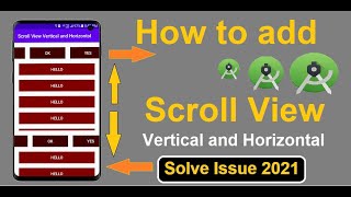 How to add Horizontal and Vertical Scroll View Scroll View Android Studio  Horizontal  Vertical [upl. by Amber]