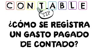 ¿COMO SE REGISTRA UN GASTO [upl. by Idden]