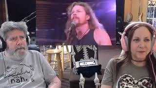 Metallica  Enter Sandman Live Moscow 1991 WOW WOW WOW Suesueandthewolfman react [upl. by Meekah]