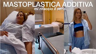 mi rifaccio il seno vlog operazione e la mia esperienza MASTOPLASTICA ADDITIVA [upl. by Ocer]