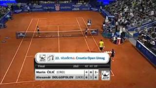 ATP 2011 Umag Final Cilic vs Dolgopolov Last Games [upl. by Flinn]