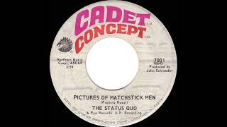 1968 HITS ARCHIVE Pictures Of Matchstick Men  Status Quo mono 45 [upl. by Munt951]