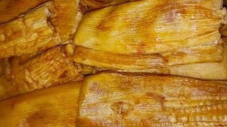 COMO HACER TAMALES DE PUERCO EN SALSA ROJA MUY RICOS [upl. by Nosnirb86]