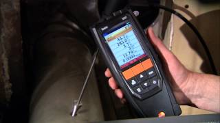 testo 320 Residential and Commercial Combustion Analyzer [upl. by Ahsekyw239]