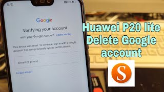 Huawei P20 lite ANELX1 Remove Google account bypass frp One Click Sigmakey [upl. by Aceissej]