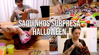 FAZENDO SAQUINHOS SURPRESA DE HALLOWEEN PARA AS CRIANÇAS DO BAIRRO 🎃 [upl. by Yssor]