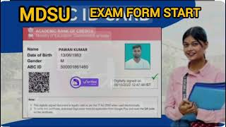 BA  Bsc  BCom  Exam Form  MDSU Exam Form  MDSU NEWS  Intelligent Duffer [upl. by Knarf343]