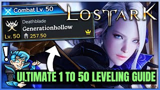 How to Level Up  Get to Max Level FAST  New Lost Ark 2022 Leveling XP Guide  1 to 50  Lost Ark [upl. by Naujal739]