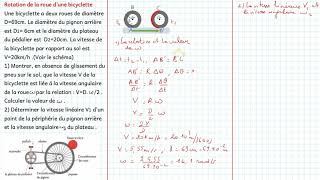 Rotation de la roue dune bicyclette [upl. by Woodward954]