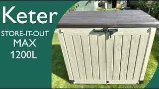 Building a Keter STOREITOUT 12OOL Garden Storage Shed [upl. by Alyhs]