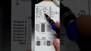 Schematic 5 LED Knight Rider Effect 4017 Decade Counter electronics circuit short [upl. by Euqinommod]