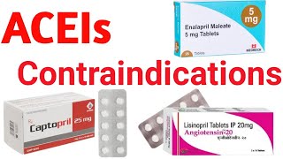 AngiotensinConverting Enzyme ACE Inhibitors  Contraindications pharmacist viralvideo doctor [upl. by Ahsik]