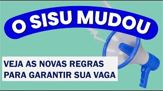 AS MUDANÇAS DO SISU veja agora as novas regras para garantir sua vaga  João Wesley [upl. by Ewnihc720]