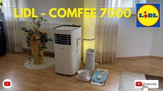 Mobile Klimaanlage LIDL  Comfee 7000 BTU Aufbau amp Funktion und Bedienung  TEST 2 👍👍👍✅ [upl. by Gerk]