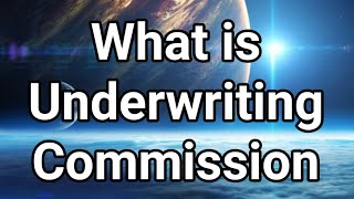 What is Underwriting Commission Urdu English [upl. by Elyrpa]