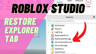 Roblox Studio How to Find Explorer Tab and Properties Tab [upl. by Lisle]