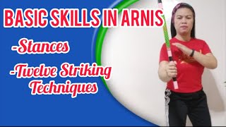 Arnis Basic Skills Stances and Striking Techniques  Arnis Demonstration  Learning Time [upl. by Sesom]