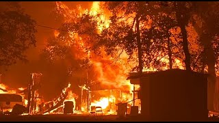 Californias largest wildfire explodes in size as fires rage across US West [upl. by Cogn]