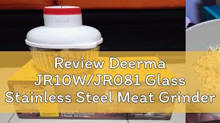 Review Deerma JR10WJR081 Glass Stainless Steel Meat Grinder Wireless Cooking Machine Food processo [upl. by Analim]