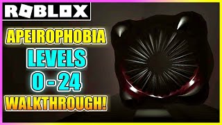 Apeirophobia  Level 0 to 24 Chapter 2  Full Walkthrough HOW TO BEAT Backrooms ROBLOX [upl. by Mont]