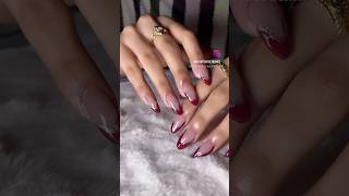 Elegant red nails💅❤️ nailartist nails nailartdesignseasytodoathome [upl. by Piper]