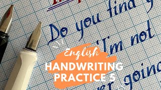 English Handwriting Practice  Beautiful Handwriting  Improve Handwriting  AMSR [upl. by Anohs]