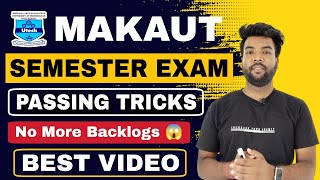 MAKAUT Semester Exam Passing Best Tips amp Tricks  How To Pass MAKAUT Semester Exam 100 No Backlogs [upl. by Sheree]