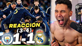 REACCIONES DE UN HINCHA Manchester City vs Real Madrid 11 34 A SEMIFINALES [upl. by Aihtnys]