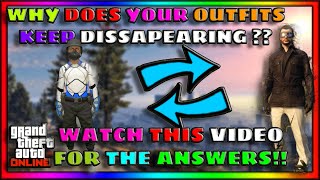 GTA Online WARNING MISSING SAVED OUTFITS EXPLAINED Is Rockstar Removing GLITCHED Outfits [upl. by Sollars49]