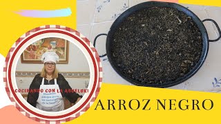 RECETA paso a paso de ARROZ NEGRO veguillero [upl. by Mayeda964]