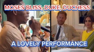 Moses bliss songs captivates prince Harry and Meghan mosesbliss mosesbliss [upl. by Luo]