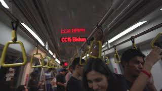 Singapore MRT ride from Serangoon to Botanic Gardens [upl. by Comstock347]