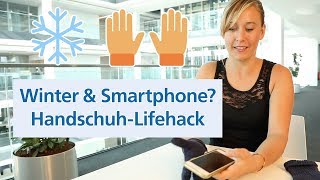 Lifehacks Smartphone Handschuh selber machen hilftimmer [upl. by Einnor729]