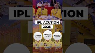 CSK Targeted Players in IPL Auction 2025 shorts msdhoni iplauction chennaisuperkings [upl. by Anayad]