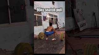 95kg snatch pull subscribe motivation weightlifting ytstudio shorts [upl. by Airemahs164]