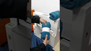 tape baler to bundle and pack towels goodtools short [upl. by Novia]