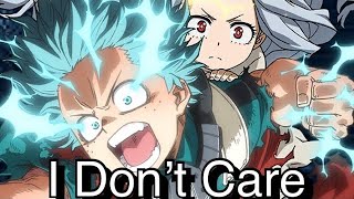 MY HERO ACADEMIA AMV FALL OUT BOY I DONT CARE Heroes Rising Spoilers [upl. by Eiramlirpa384]