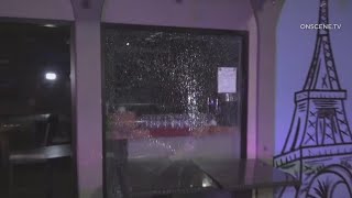 Long Beach crime Businesses have windows smashed again [upl. by Arakat398]