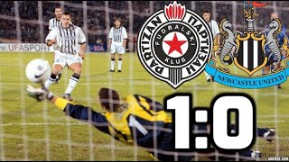 Partizan  Newcastle United 10 01101998 [upl. by Nahtiek421]