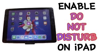 How to Enable Do Not Disturb on iPad [upl. by Catherina]