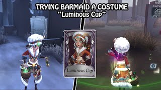 Barmaid new A Costume quotLuminous Cupquot gameplay  Identity V [upl. by Ydnab]