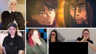 Attack on Titan  The Final Episode  Girls Reaction Mashup [upl. by Denver403]