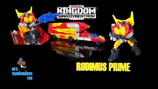 Transformers WFC Kingdom Commander Class RODIMUS PRIME toy review [upl. by Drusi]