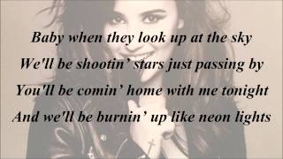 Demi Lovato  Neon Lights with Lyrics [upl. by Jaye244]